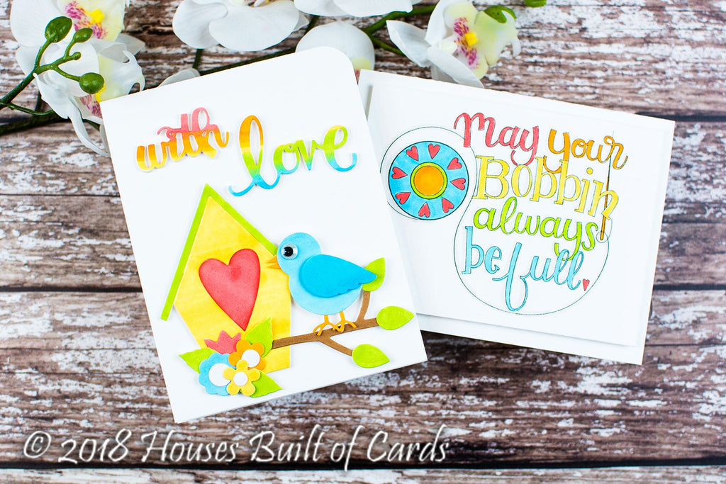 Sew Sweet Inspiration | Colorful Cards with Heather