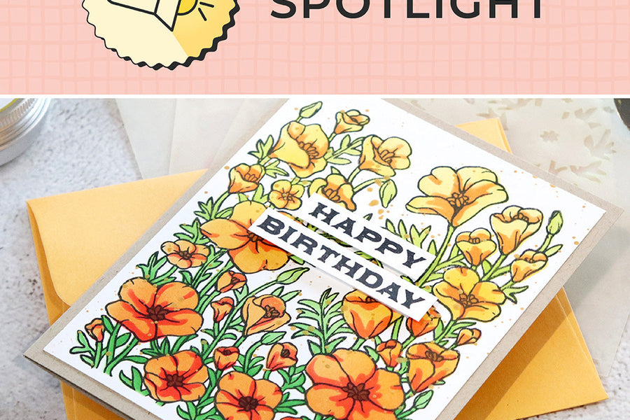 In the Spotlight: Color Layering Golden Poppies