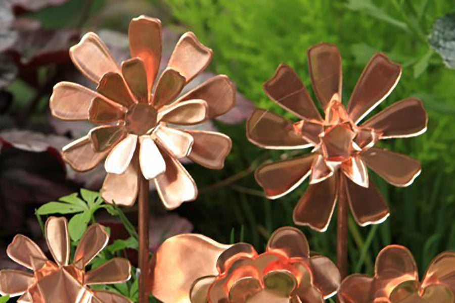 These Copper Garden Art Flowers Will Never Stop Blooming