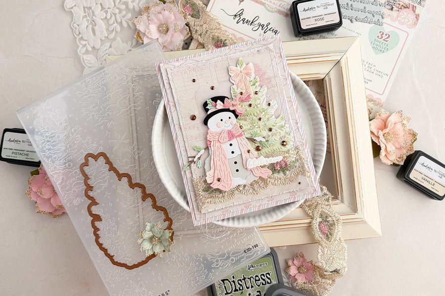 How to Create a Sparkling Christmas Card with Beautiful Layers