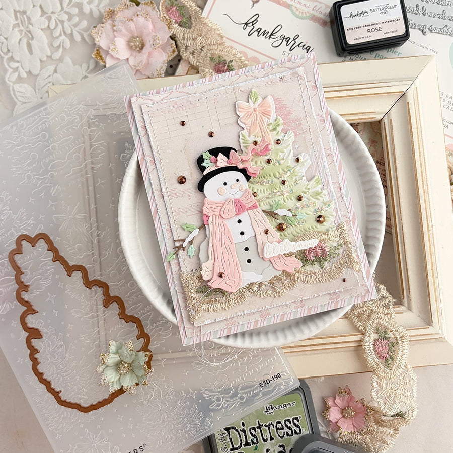 How to Create a Sparkling Christmas Card with Beautiful Layers