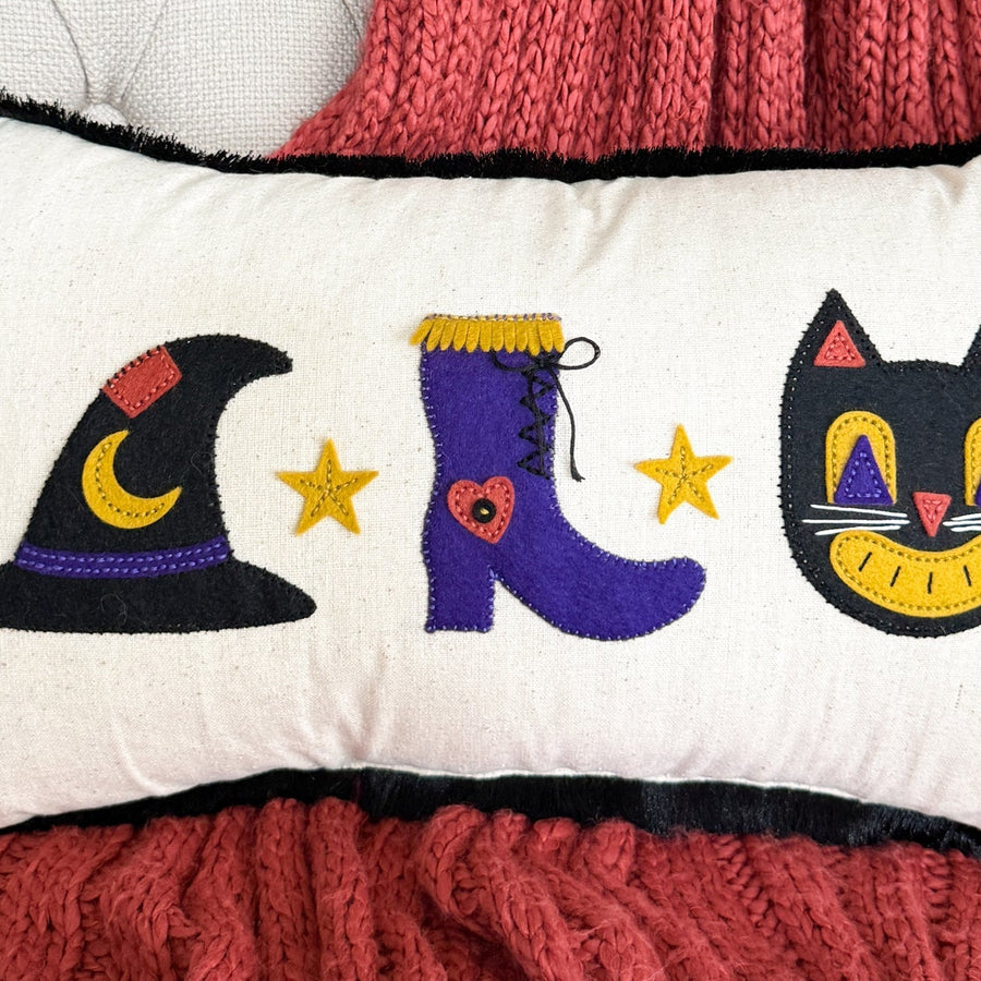 Halloween Felt Applique Pillow, S7-301, S4-1562, S4-1564, S5-773