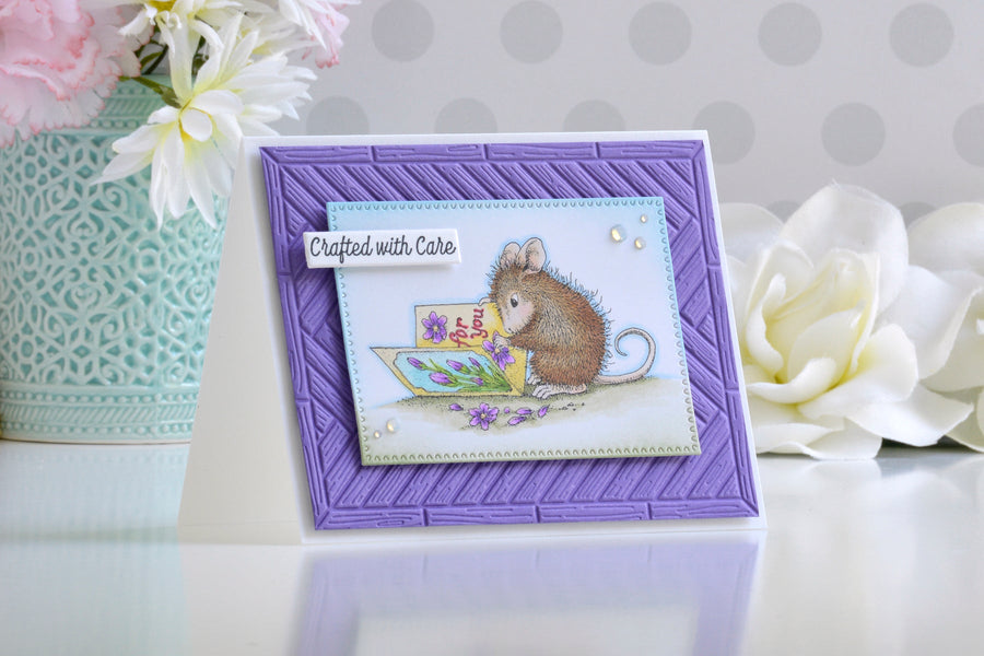 How to Make an Easy Friendship Card with House Mouse Stamps, RSC-083, E3D-183, S5-647