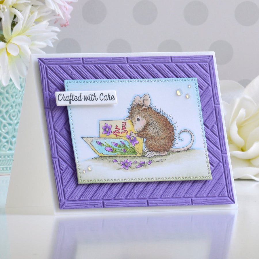 How to Make an Easy Friendship Card with House Mouse Stamps, RSC-083, E3D-183, S5-647