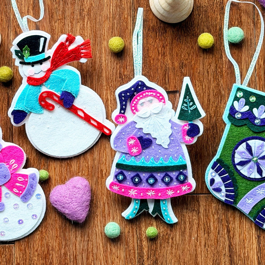 How to Make a Festive Felt Santa Ornament | Spellbinders