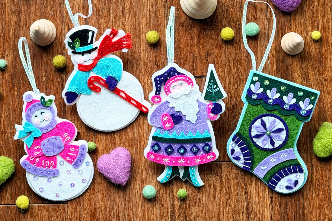 How to Make a Festive Felt Santa Ornament | Spellbinders