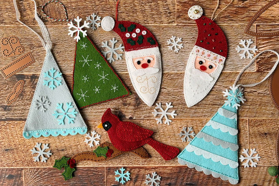 How to Sew a Felt Santa Ornament: Step-by-Step Tutorial | Spellbinders