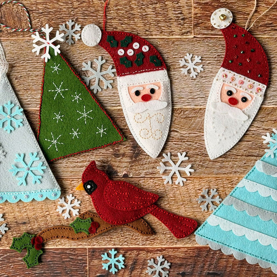 How to Sew a Felt Santa Ornament: Step-by-Step Tutorial | Spellbinders