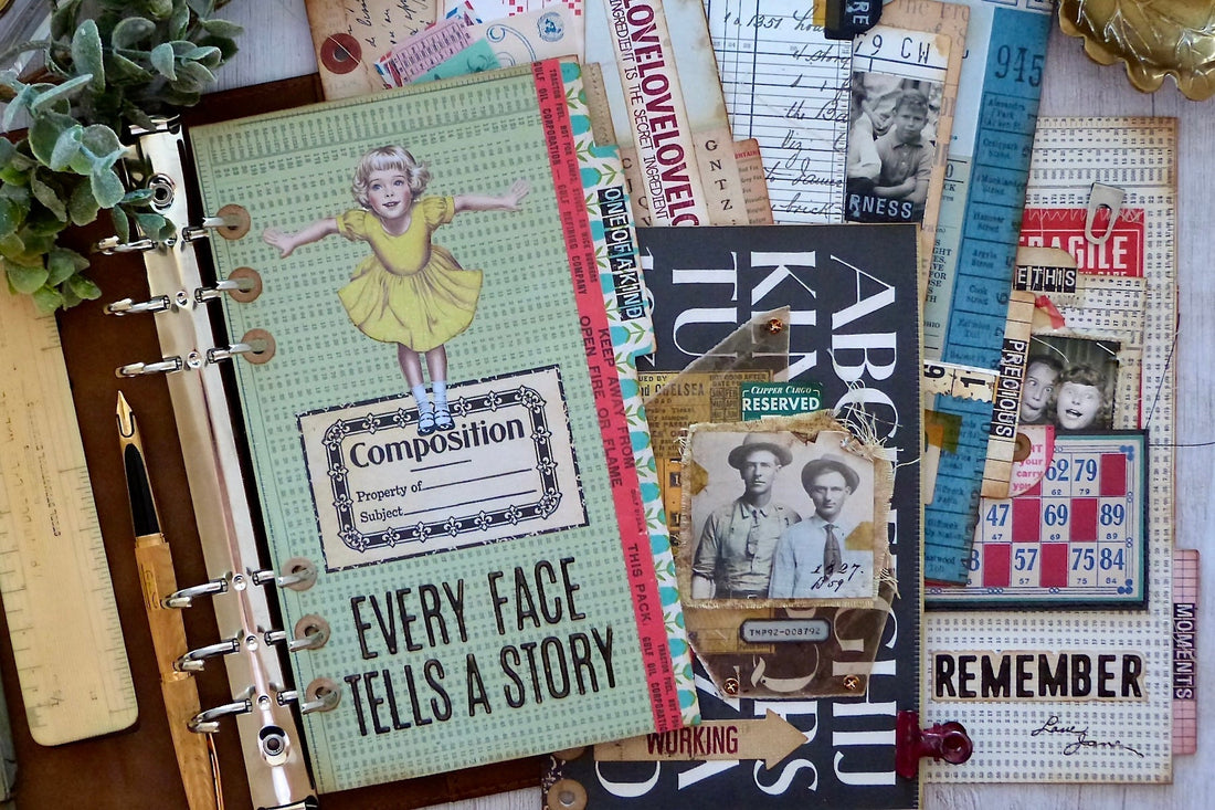 Every Face Tells A Story Journal Pages, BD-1123, SCSE-039, SCSE-054, SCSR-016, SCSP-037, S7-295, S7-298, SDS-232, STP-279
