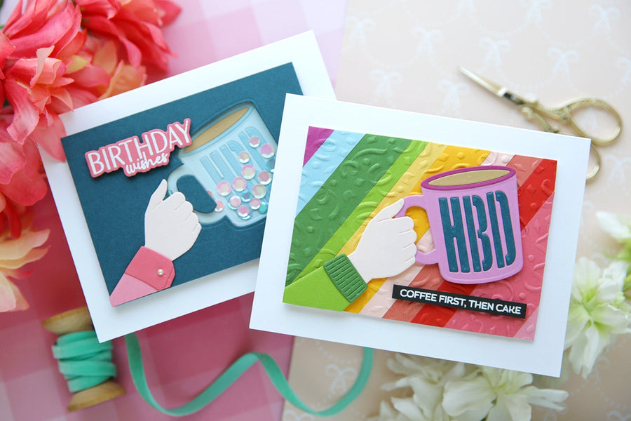 Strip it Up & Shake it Up using Birthday Brew Die Set