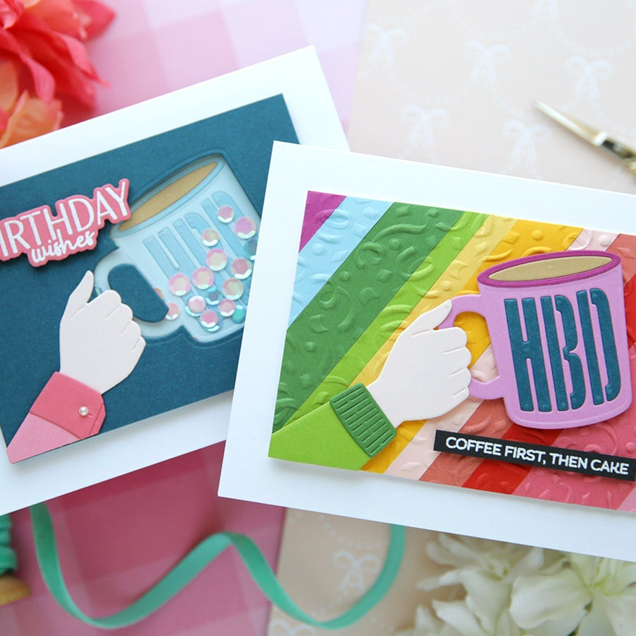 Strip it Up & Shake it Up using Birthday Brew Die Set