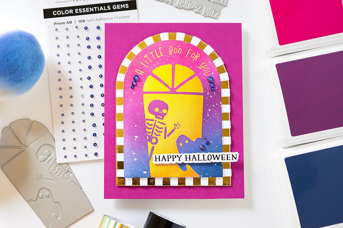 Ghoulish Greetings Tutorial with Hot Foiling and Ink Blending, BP-384, S5-526, S5-743