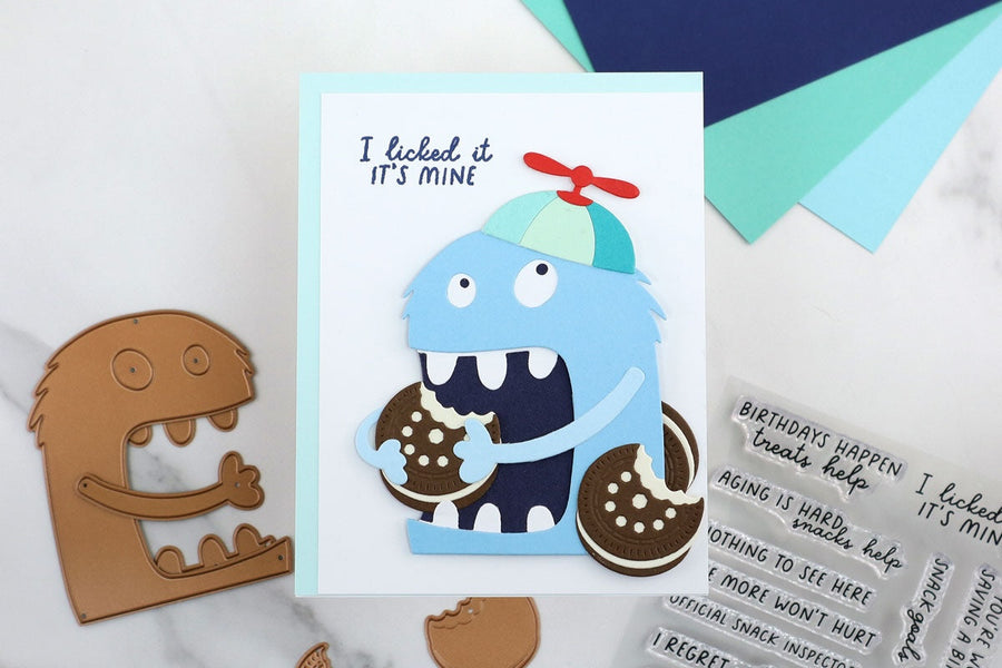 How to Make a Cookie-Loving Chompster Birthday Card, S5-778, S5-779, STP-295