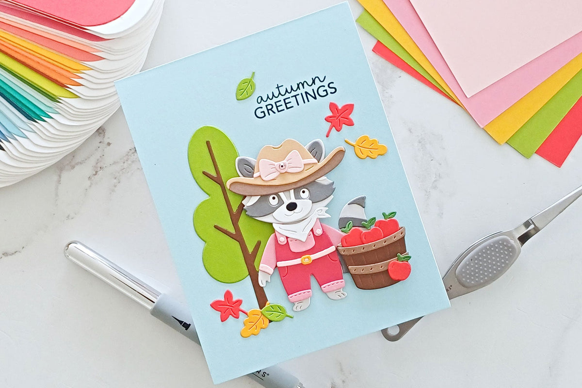How to Make a Die-Cut Autumn Scene Card | Spellbinders