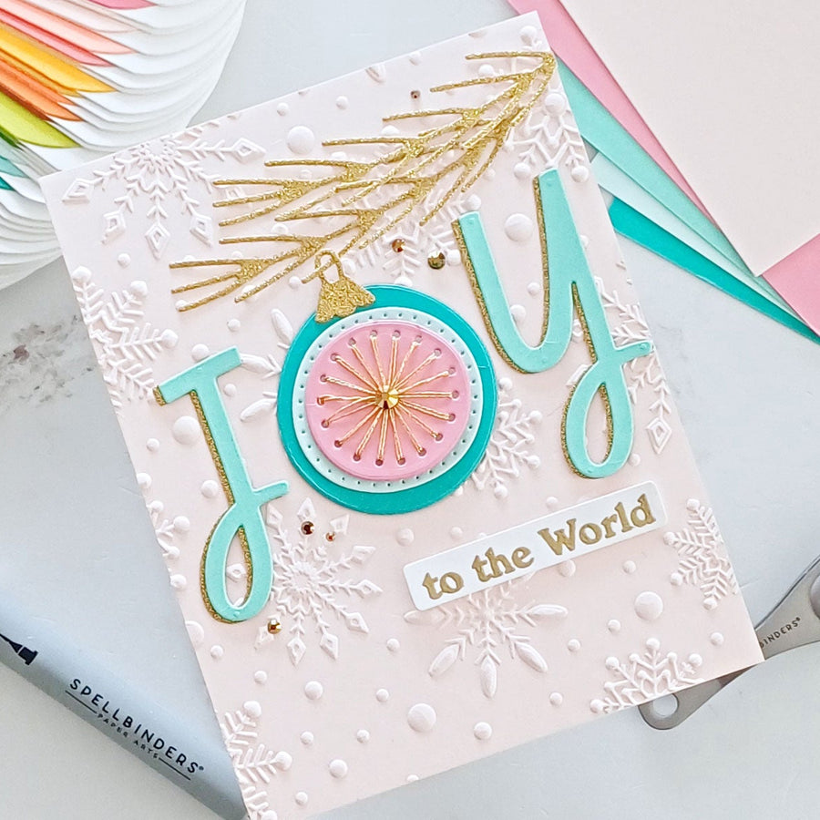 How to Make a Stitched Christmas Ornament Card, S3-584, S3-585, E3D-042, SDS-235 