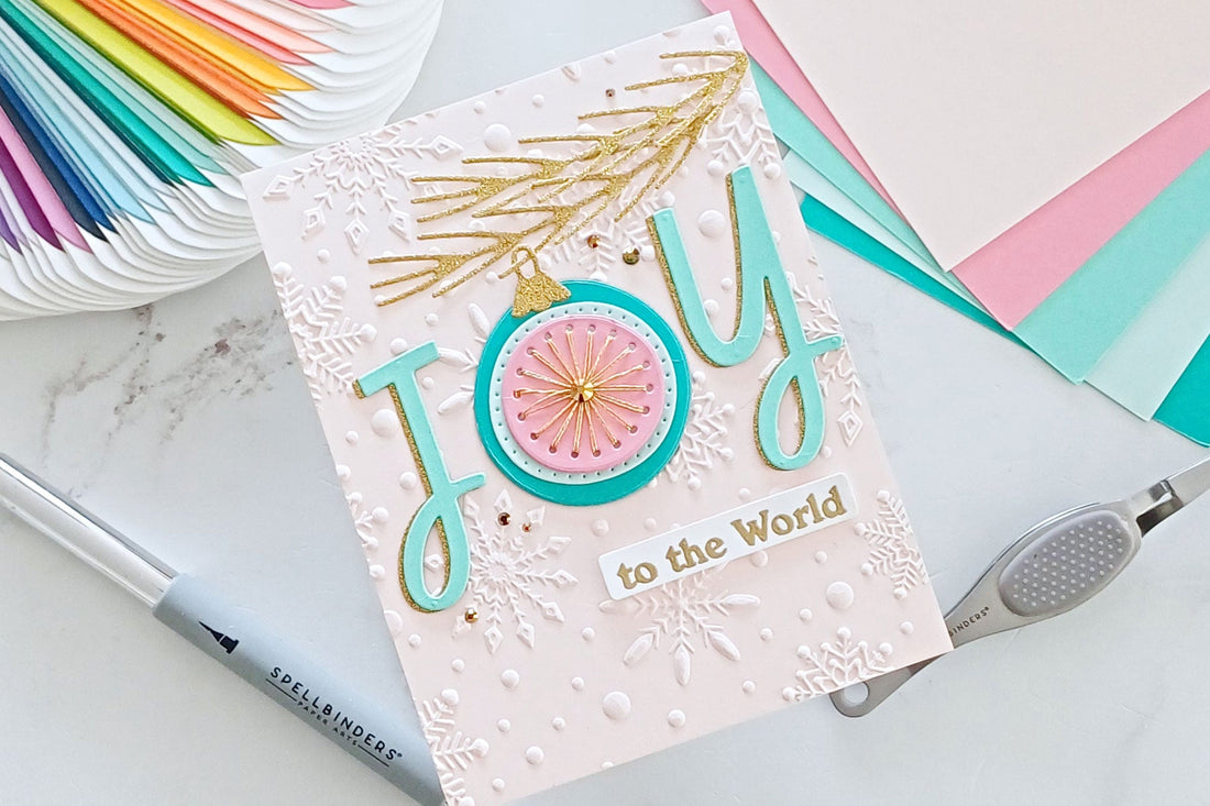 How to Make a Stitched Christmas Ornament Card, S3-584, S3-585, E3D-042, SDS-235 
