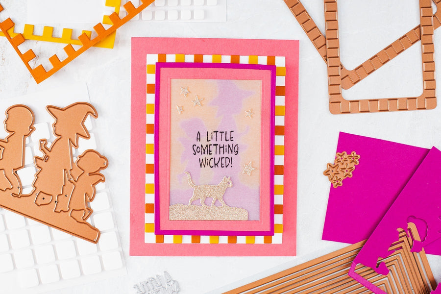 Light-Up Halloween Card Tutorial with Hot Foiled Vellum and Color Block Frames, BP-385, S4-1565, S5-772, S5-487