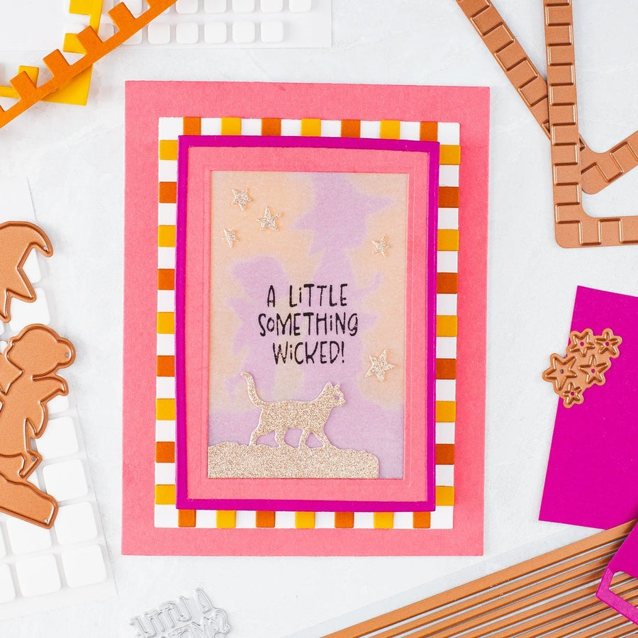 Light-Up Halloween Card Tutorial with Hot Foiled Vellum and Color Block Frames, BP-385, S4-1565, S5-772, S5-487