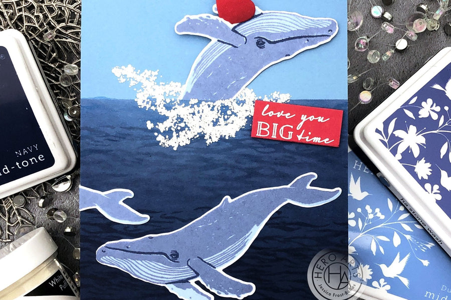Adding Texture and Dimension with Ink Layering and Puff Embossing Powder