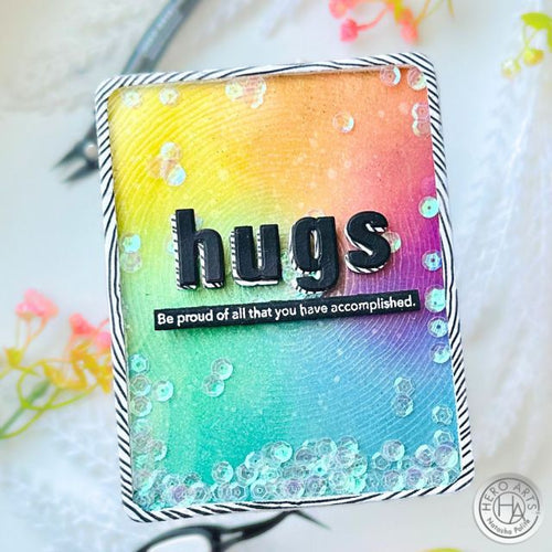 Adding Texture to Your Shaker Card Using Bold Prints