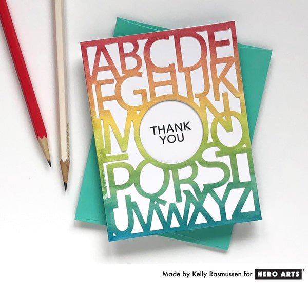 Alphabet Die Window Card