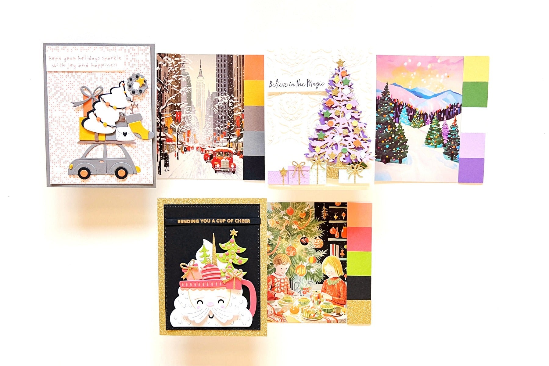 Colorful and Nontraditional Christmas Colors with the Holiday DIY Color Deck Expansion Pack