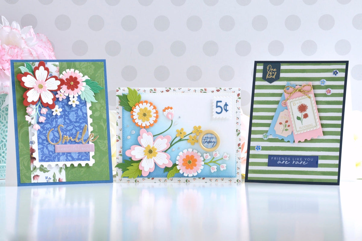 Colorful Floral Cards Created with the Bayfair Card Maker’s Kit