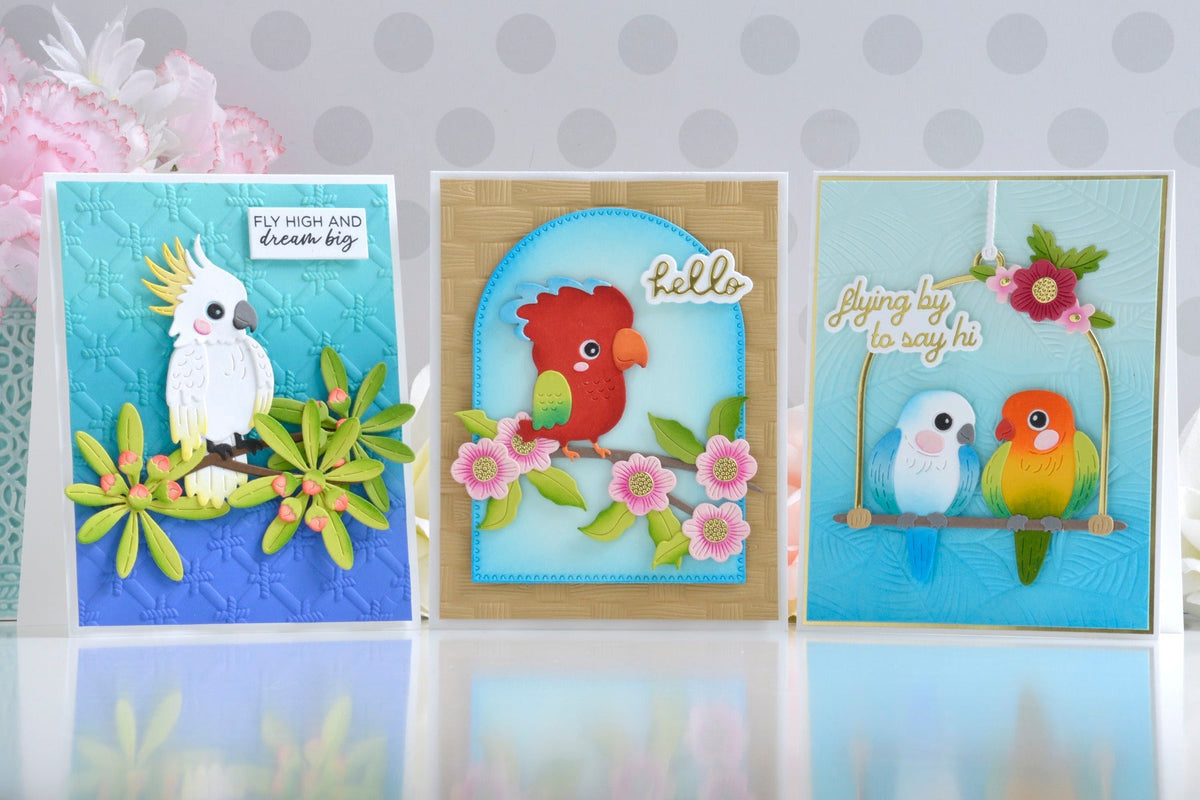 Adding Inky Details to Create Colorful Cards with the Cheerful Chirps Collection