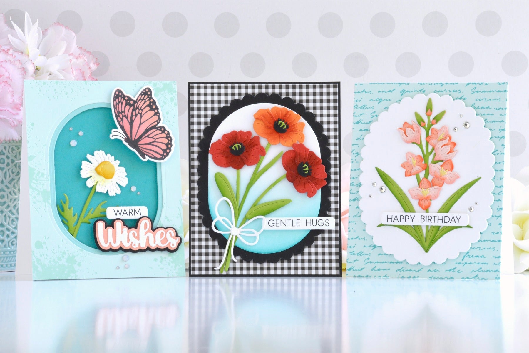 Colorful Floral Cards with the Wildflowers Collection by Lisa Horton