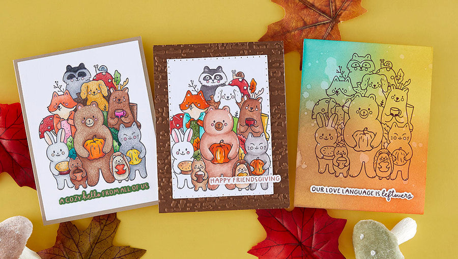 September BetterPress & Foil Plate of the Month Preview & Tutorials – Thankful Friends