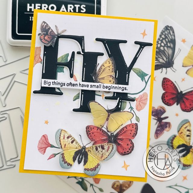 Butterfly Die Cuts Using Transfers and Acetate
