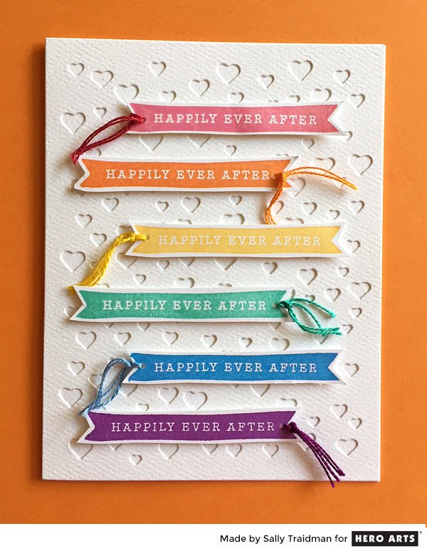 Cards Featuring the Confetti Heart Background