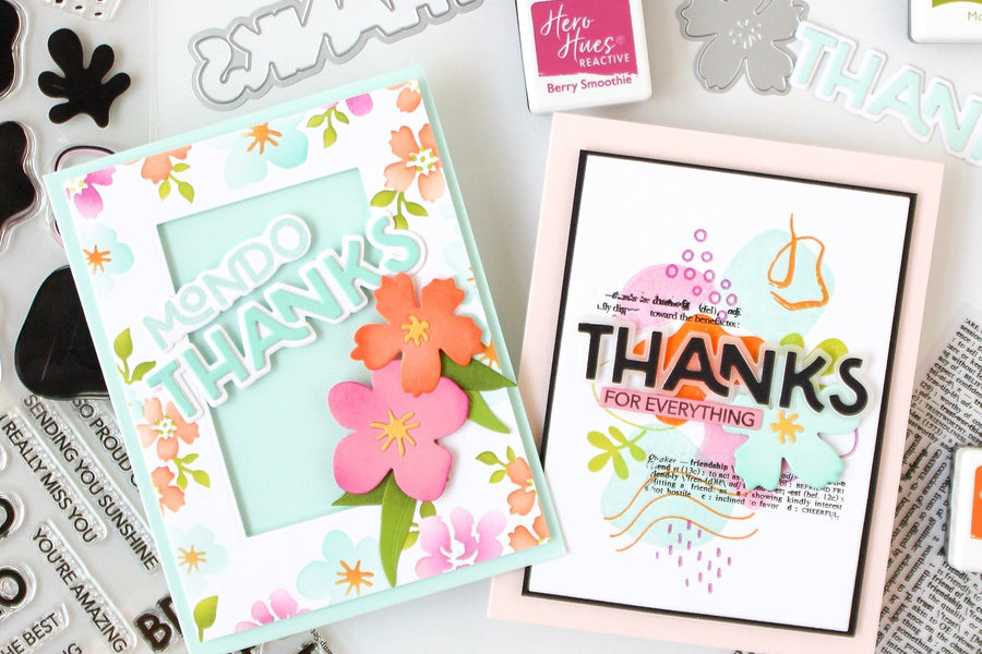 fresh flowers collection cards