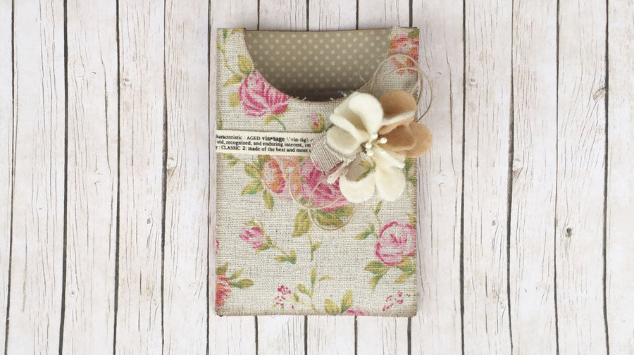 Pretty Vintage Gift Created with Scoop Pocket Steel Rule Die