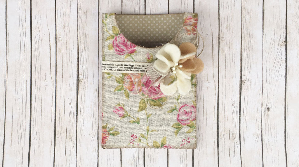 Pretty Vintage Gift Created with Scoop Pocket Steel Rule Die