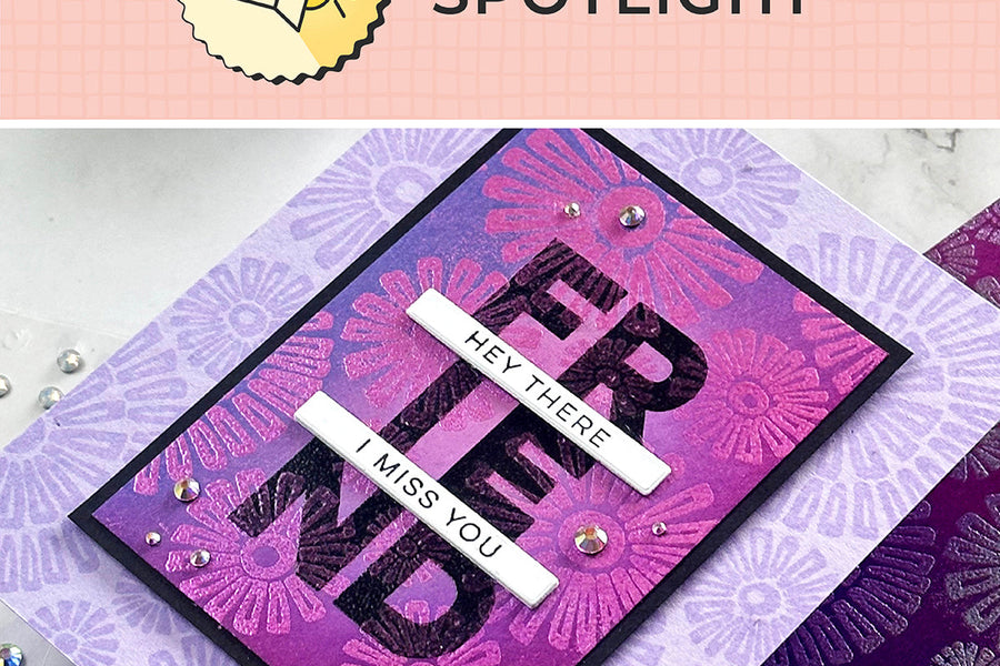 In The Spotlight: Sunburst Flowers Cling Stamp