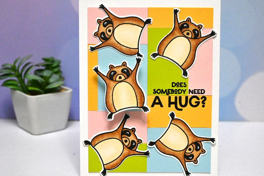 VIDEO: Interactive Wobble Raccoon Card