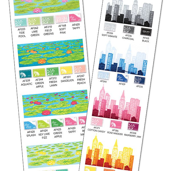Color Layering Charts: Lily Pad + City HeroScapes