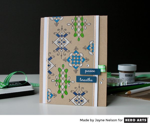Coloring Henna Patterns on Kraft