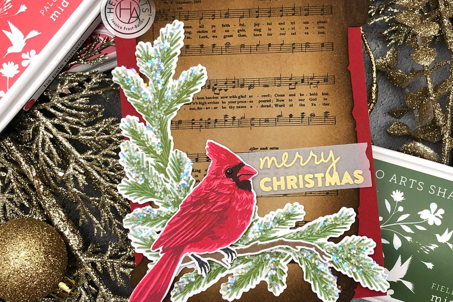 "Customizing" Die-Cuts to Create a Holiday Card