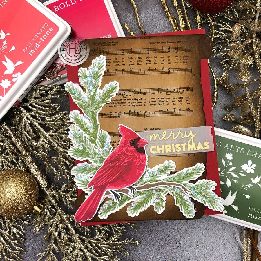 "Customizing" Die-Cuts to Create a Holiday Card