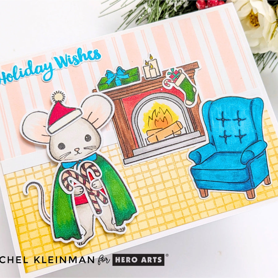 Mix and Match Stamp Sets to Create a Cozy Holiday Scene