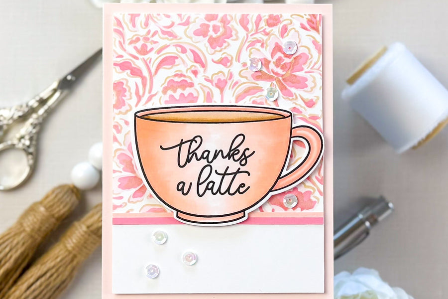 Coffe or Tea Stamp & Cut
