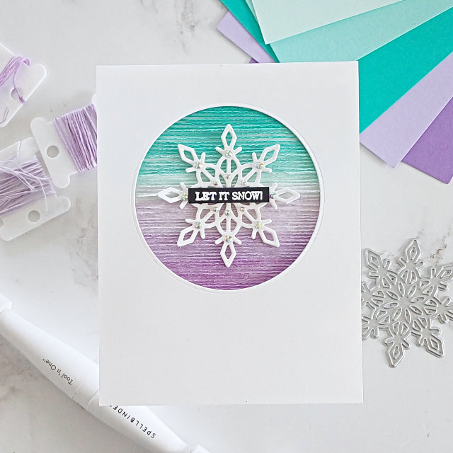 Clever Crafts : Add Texture with an Ombre Thread Background