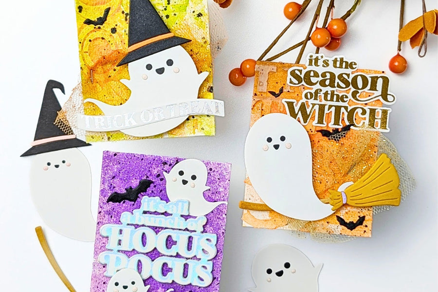 VIDEO: Boo to You! Mixed Media ATC's