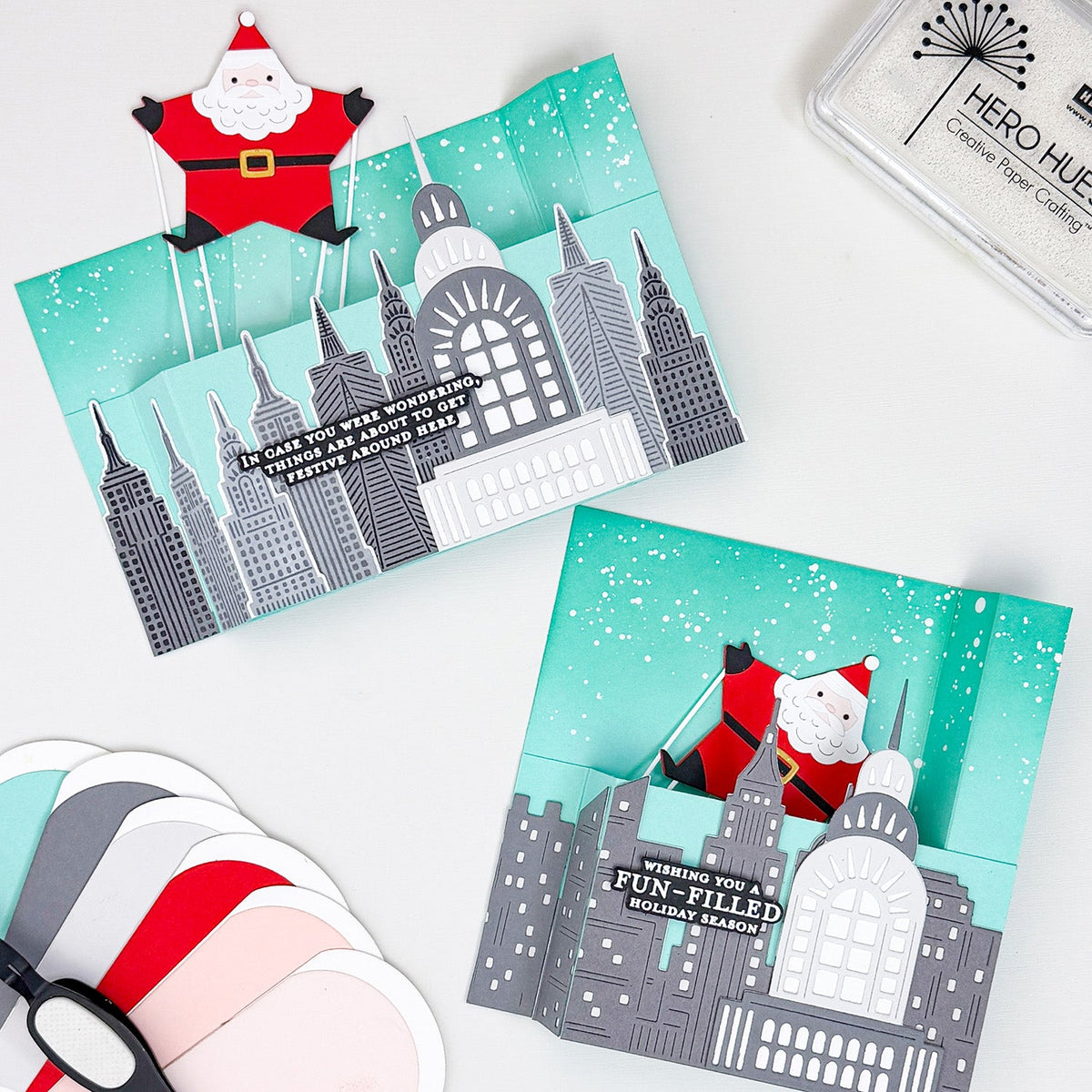 interactive wiper card with big fun die set