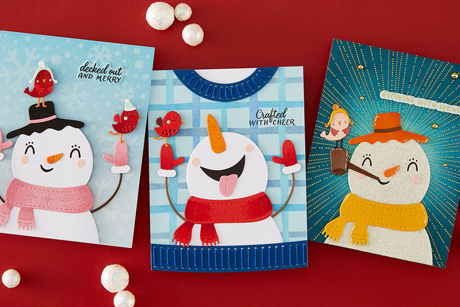 October 2026 Small Die of the Month Preview & Tutorials – Frosty Tweet Friends