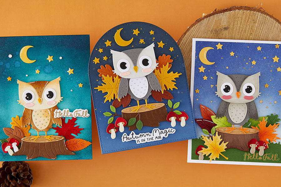 September 2026 Small Die of the Month Preview & Tutorials – Owl Be There