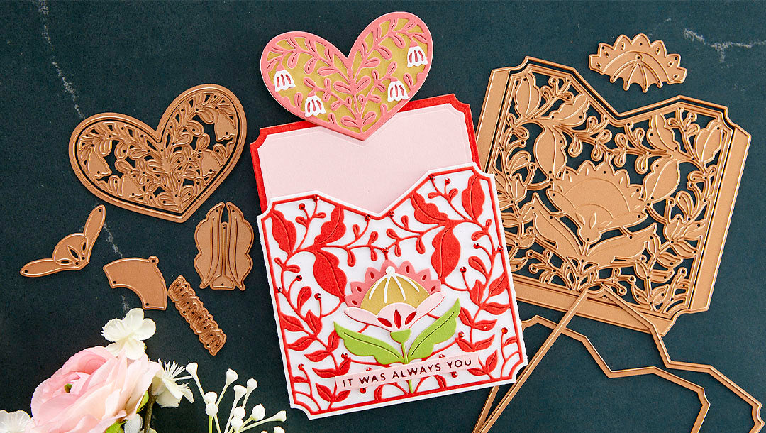 January 2022 Large Die of the Month Preview & Tutorials – A Pocket Full of Love