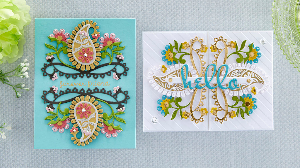 June 2022 Large Die of the Month Preview & Tutorials – Paisley Dreams